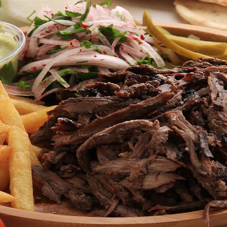 صحن شاورما خالي لحم